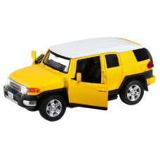 Машина "АВТОПАНОРАМА" Toyota FJ Cruiser,желтый, 1/32, свет, звук, инерция, в/к 17,5*13,5*9 см