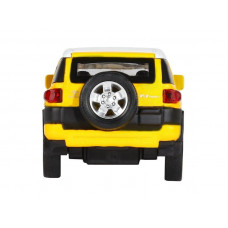Машина "АВТОПАНОРАМА" Toyota FJ Cruiser,желтый, 1/32, свет, звук, инерция, в/к 17,5*13,5*9 см