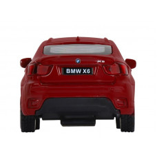 Машина "АВТОПАНОРАМА" BMW X6, красный, 1/43, инерция, в/к 17,5*12,5*6,5 см