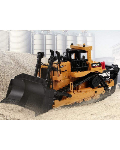 Металлический бульдозер HUI NA TOYS 1/50