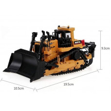 Металлический бульдозер HUI NA TOYS 1/50