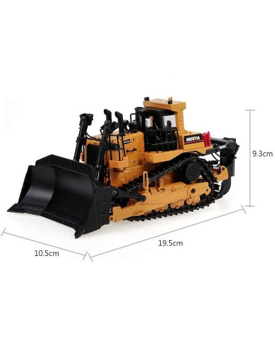 Металлический бульдозер HUI NA TOYS 1/50