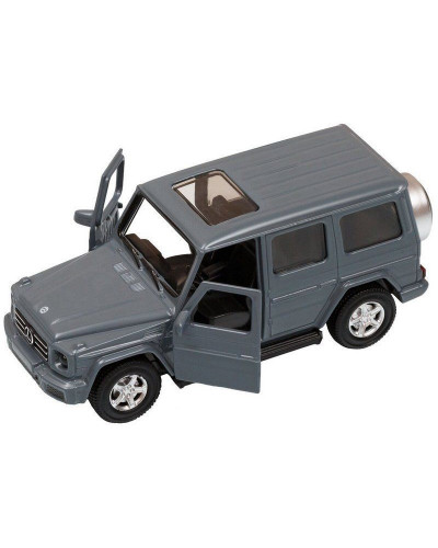 Машина "АВТОПАНОРАМА" Mercedes-Benz G350d, серый, 1/42, инерция, откр. двери, в/к 17,5*12,5*6,5 см
