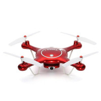 Р/У квадрокоптер Syma X5UW с FPV трансляцией Wi-Fi (HD), барометр 2.4G RTF красный