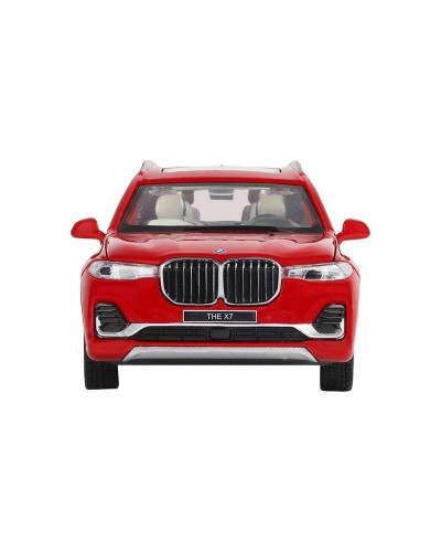 Машина "АВТОПАНОРАМА" BMW X7, красный, 1/32, свет, звук, инерция, в/к 17,5*13,5*9 см
