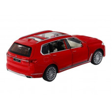 Машина "АВТОПАНОРАМА" BMW X7, красный, 1/32, свет, звук, инерция, в/к 17,5*13,5*9 см
