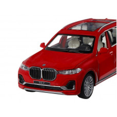 Машина "АВТОПАНОРАМА" BMW X7, красный, 1/32, свет, звук, инерция, в/к 17,5*13,5*9 см