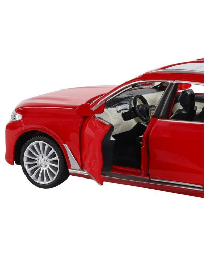 Машина "АВТОПАНОРАМА" BMW X7, красный, 1/32, свет, звук, инерция, в/к 17,5*13,5*9 см