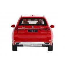 Машина "АВТОПАНОРАМА" BMW X7, красный, 1/32, свет, звук, инерция, в/к 17,5*13,5*9 см