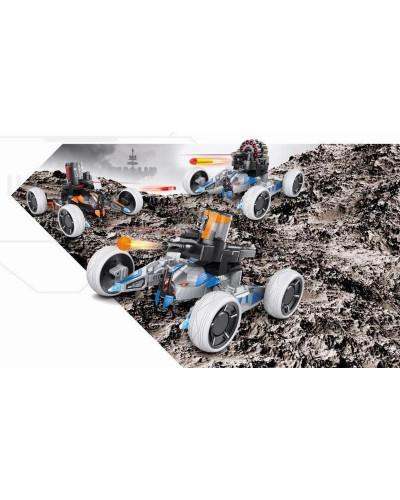 Р/У боевая машина Universe Chariot, лазер, ракеты, оранжевая, Ni-Mh и З/У, 2.4G