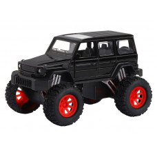 Машина "АВТОПАНОРАМА" "Внедорожник", черный, 1/32, свет, звук, инерция, в/к 19*10*12,5 см