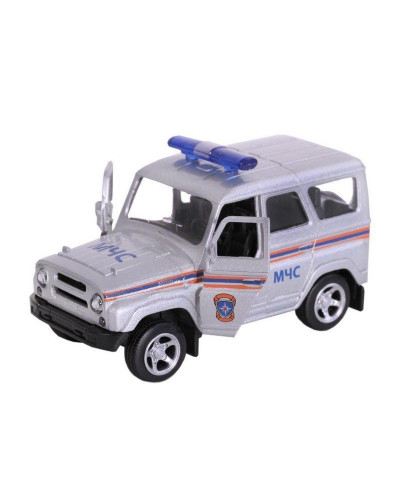 Машина "АВТОПАНОРАМА" "МЧС", серебро, 1/50, инерция, в/к 12*7*5,5 см