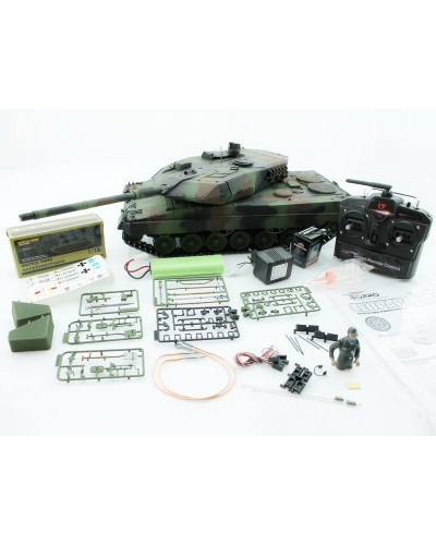Р/У танк Taigen 1/16 Leopard 2 A6 (Германия) (для ИК танк. боя) САМО 2.4G RTR, деревянная коробка
