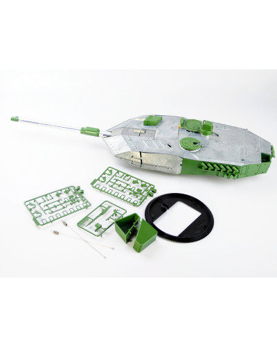 Металлическая башня для танка Leopard 2A6 c ИК-пушкой и вращением на 360°, неокрашеная