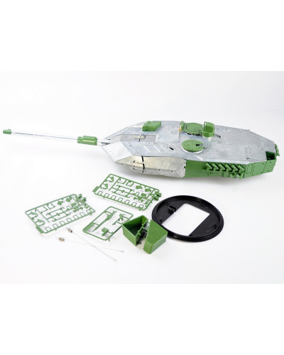 Металлическая башня для танка Leopard 2A6 c ИК-пушкой и вращением на 360°, неокрашеная