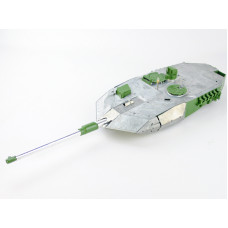 Металлическая башня для танка Leopard 2A6 c ИК-пушкой и вращением на 360°, неокрашеная