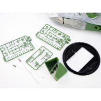 Металлическая башня для танка Leopard 2A6 c ИК-пушкой и вращением на 360°, неокрашеная