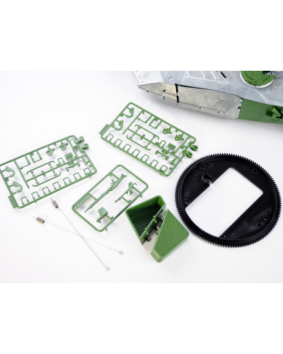 Металлическая башня для танка Leopard 2A6 c ИК-пушкой и вращением на 360°, неокрашеная