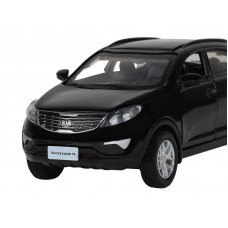 Машина "АВТОПАНОРАМА" KIA SPORTAGE R, черный, 1/39, инерция, в/к 17,5*12,5*6,5 см