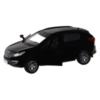 Машина "АВТОПАНОРАМА" KIA SPORTAGE R, черный, 1/39, инерция, в/к 17,5*12,5*6,5 см