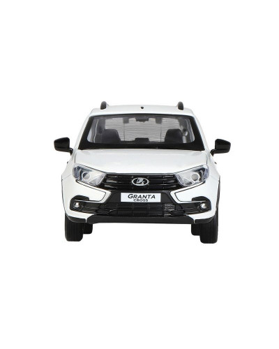 Машина "АВТОПАНОРАМА" Яндекс.Такси LADA GRANTA CROSS, белый, 1/24, свет, звук, в/к 24,5*12,5*10,5см