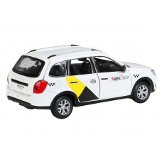Машина "АВТОПАНОРАМА" Яндекс.Такси LADA GRANTA CROSS, белый, 1/24, свет, звук, в/к 24,5*12,5*10,5см