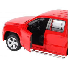 Машина "АВТОПАНОРАМА" Volkswagen Amarok, красный, 1/30, свет, звук, инерция, в/к 20*10*11 см