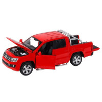 Машина "АВТОПАНОРАМА" Volkswagen Amarok, красный, 1/30, свет, звук, инерция, в/к 20*10*11 см