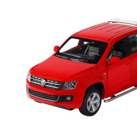 Машина "АВТОПАНОРАМА" Volkswagen Amarok, красный, 1/30, свет, звук, инерция, в/к 20*10*11 см
