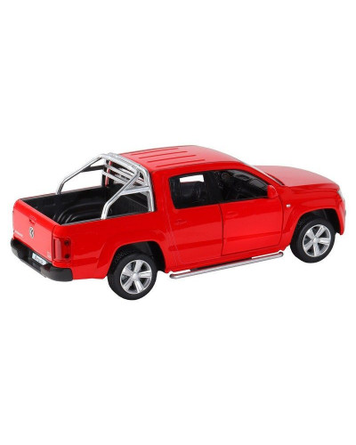 Машина "АВТОПАНОРАМА" Volkswagen Amarok, красный, 1/30, свет, звук, инерция, в/к 20*10*11 см