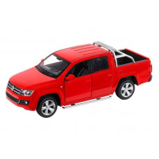 Машина "АВТОПАНОРАМА" Volkswagen Amarok, красный, 1/30, свет, звук, инерция, в/к 20*10*11 см