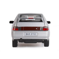 Машина "АВТОПАНОРАМА" ВАЗ 2112, 1/22, серебряный, инерция, в/к 24,5*12,5*10,5 см