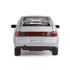 Машина "АВТОПАНОРАМА" ВАЗ 2112, 1/22, серебряный, инерция, в/к 24,5*12,5*10,5 см