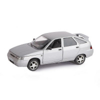 Машина "АВТОПАНОРАМА" ВАЗ 2112, 1/22, серебряный, инерция, в/к 24,5*12,5*10,5 см