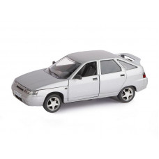 Машина "АВТОПАНОРАМА" ВАЗ 2112, 1/22, серебряный, инерция, в/к 24,5*12,5*10,5 см