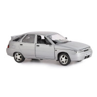 Машина "АВТОПАНОРАМА" ВАЗ 2112, 1/22, серебряный, инерция, в/к 24,5*12,5*10,5 см