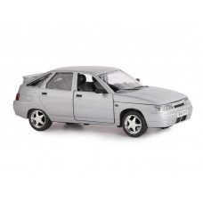 Машина "АВТОПАНОРАМА" ВАЗ 2112, 1/22, серебряный, инерция, в/к 24,5*12,5*10,5 см