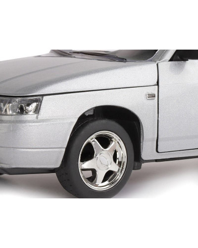 Машина "АВТОПАНОРАМА" ВАЗ 2112, 1/22, серебряный, инерция, в/к 24,5*12,5*10,5 см