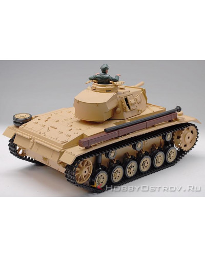 Р/У танк Heng Long 1/16 Panzerkampfwagen III (Германия) 2.4G RTR песочный