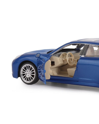 Машина "АВТОПАНОРАМА" Porsche Panamera S, синий, 1/24, свет, звук, в/к 24,5*12,5*10,5 см