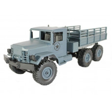 Радиоуправляемая машина MN MODEL военный грузовик (серый) 6WD 2.4G 1/16 RTR