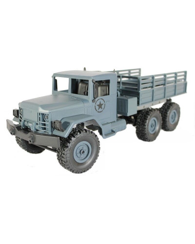 Радиоуправляемая машина MN MODEL военный грузовик (серый) 6WD 2.4G 1/16 RTR