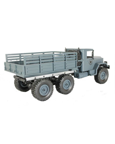 Радиоуправляемая машина MN MODEL военный грузовик (серый) 6WD 2.4G 1/16 RTR