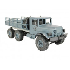 Радиоуправляемая машина MN MODEL военный грузовик (серый) 6WD 2.4G 1/16 RTR