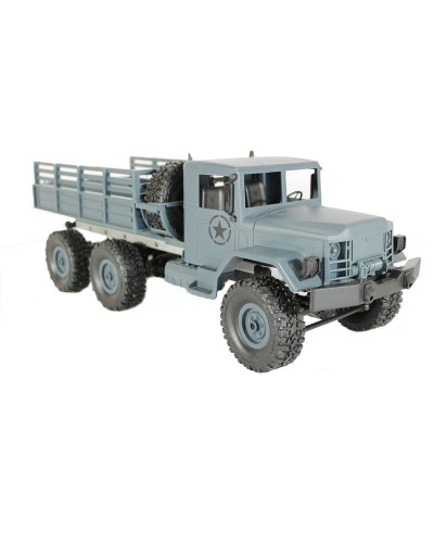 Радиоуправляемая машина MN MODEL военный грузовик (серый) 6WD 2.4G 1/16 RTR
