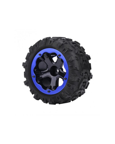 Колесо в сборе для Remo Hobby RH8035/36 (левое синее), 1шт.