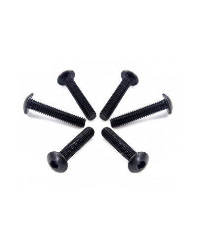 Винт с плоской головкой M4x20 под шестиграник, 6шт.