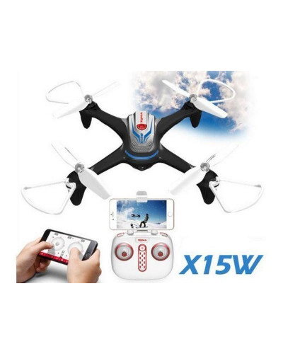 Р/У квадрокоптер Syma X15W с FPV трансляцией Wi-Fi, камера 0,3 Мп, 2.4G RTF