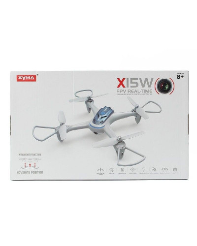 Р/У квадрокоптер Syma X15W с FPV трансляцией Wi-Fi, камера 0,3 Мп, 2.4G RTF