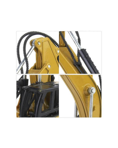 Металлический экскаватор с отбойным молотом HUI NA TOYS 1/40